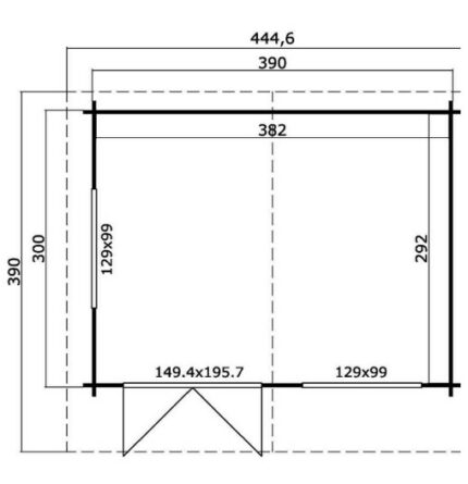 Ξύλινο σπίτι κήπου από την tetos wood